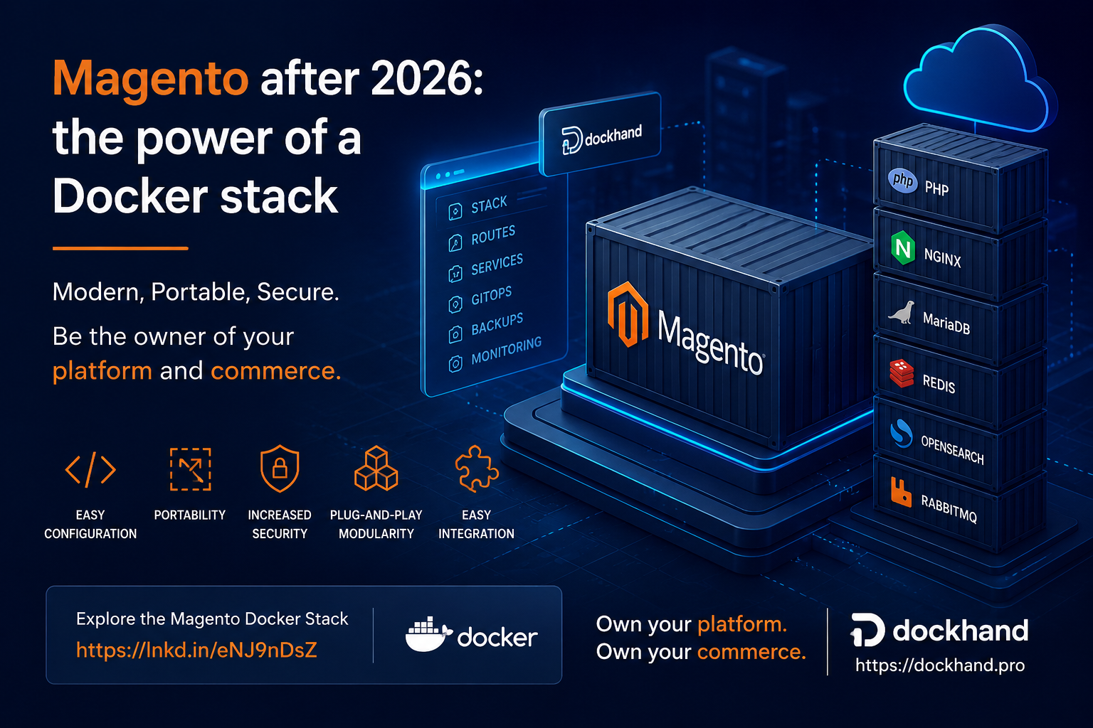 magento 2 docker come stack