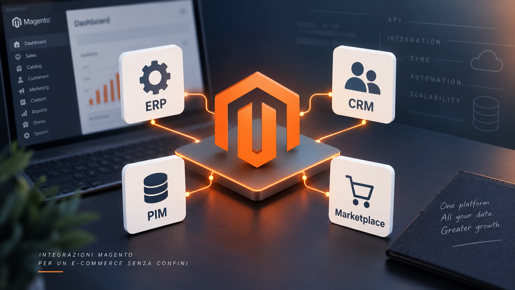 Integrazione magento erp pim