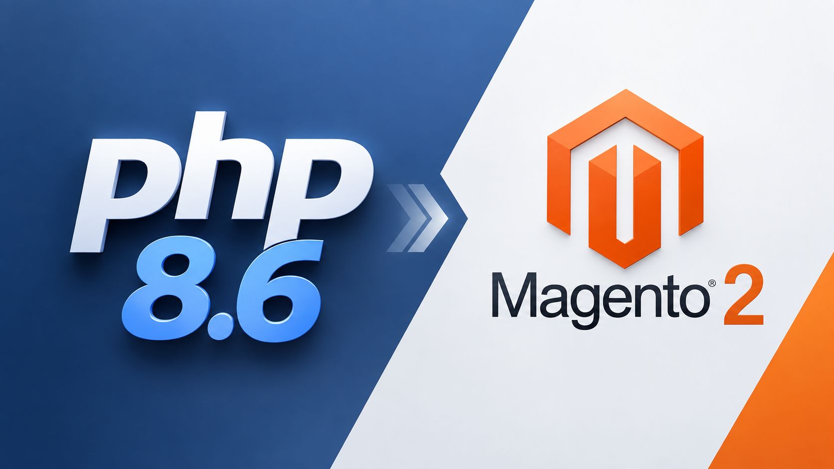 descrive il logo di magento 2 e di php 8.6
