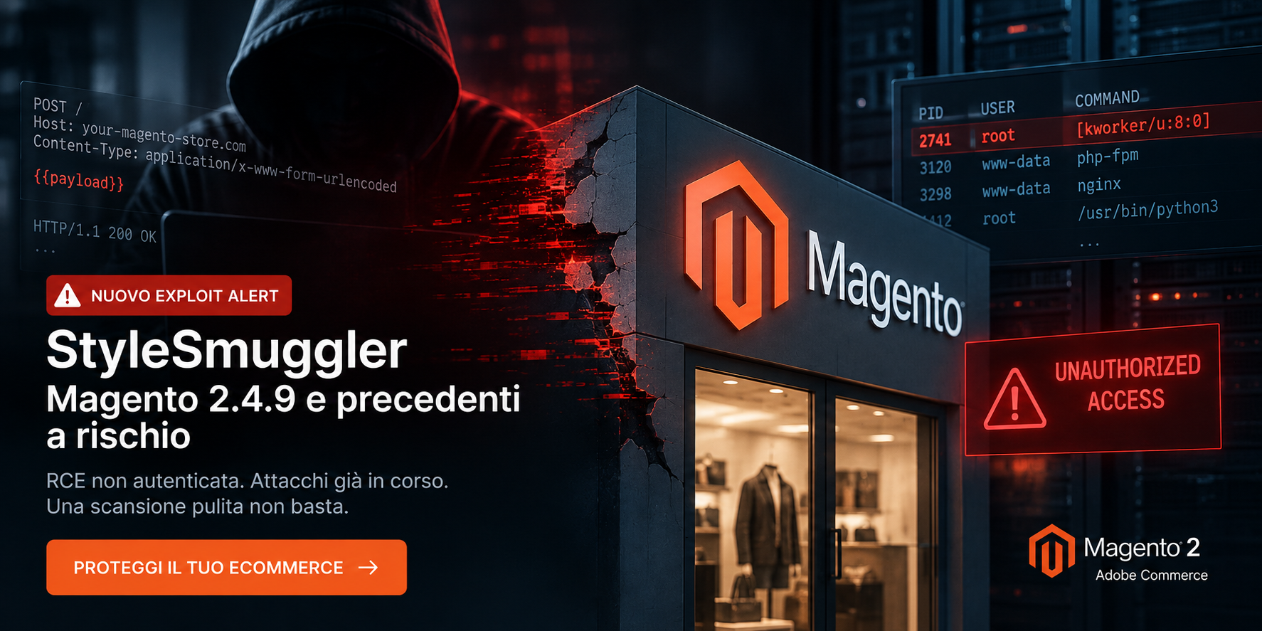 imagine che descrive il zero exploit magneto