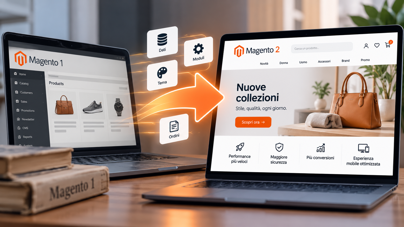 Da Magento 1 a Magento 2 migrazione